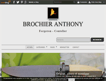 Tablet Screenshot of anthony-brochier.com